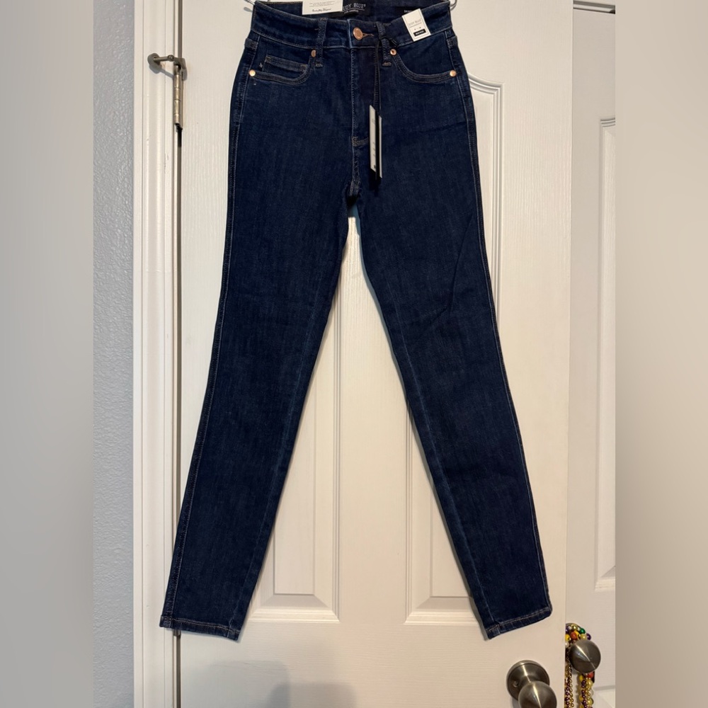 Judy Blue Mid Rise Dark Wash Classic Tummy Control Skinny Jean